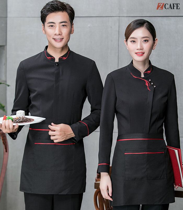 Mẫu đồng phục trang nhã và chuyên nghiệp cho nhân viên phục vụ nhà hàng cao cấp (Ảnh: Internet)