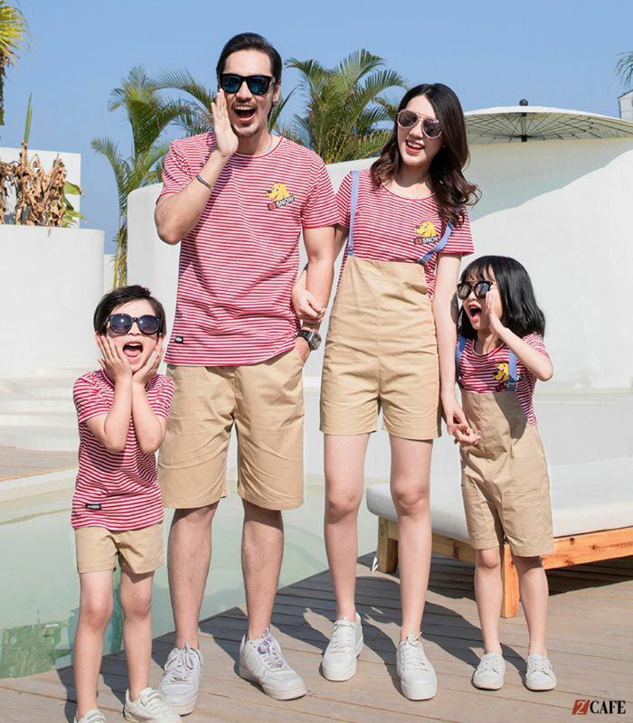 Thiết kế đồng phục gia đình đi biển giúp gia đình bạn luôn nổi bật (Ảnh: Internet)