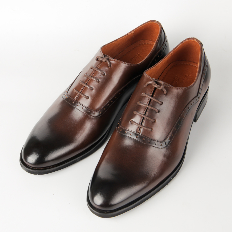 Giày Oxford Brogue màu nâu đẳng cấp F613641
